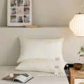 Cotton feather silk pillow